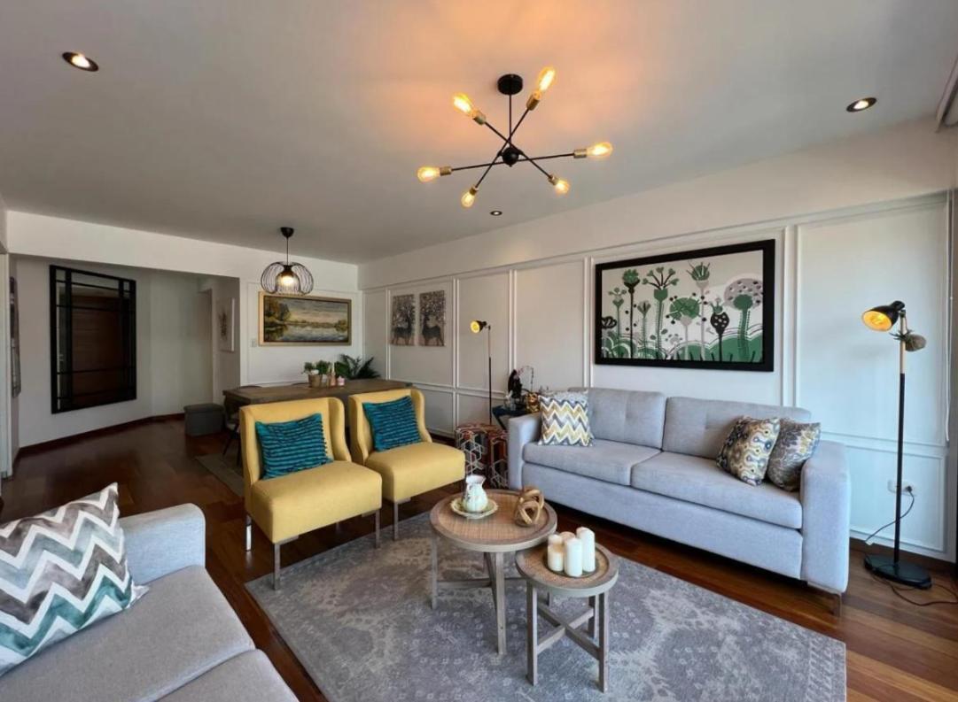 Exclusivo Y Moderno Depa En Miraflores Vista Al Mar Y A La Ciudad Amoblado Apartments Lima Bagian luar foto