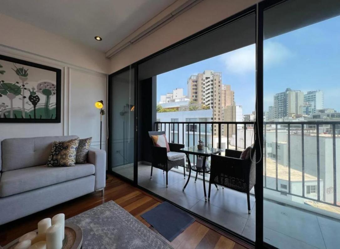 Exclusivo Y Moderno Depa En Miraflores Vista Al Mar Y A La Ciudad Amoblado Apartments Lima Bagian luar foto