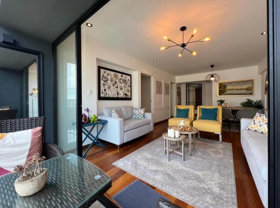 Exclusivo Y Moderno Depa En Miraflores Vista Al Mar Y A La Ciudad Amoblado Apartments Lima Bagian luar foto