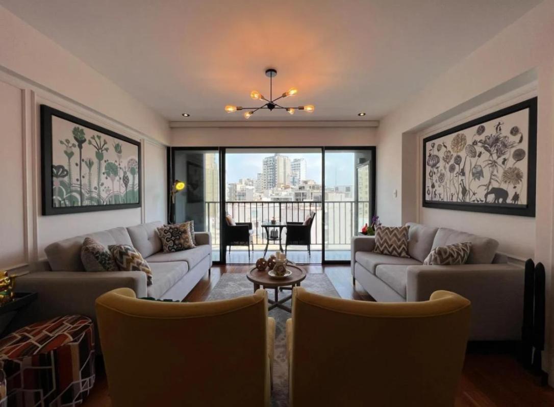 Exclusivo Y Moderno Depa En Miraflores Vista Al Mar Y A La Ciudad Amoblado Apartments Lima Bagian luar foto