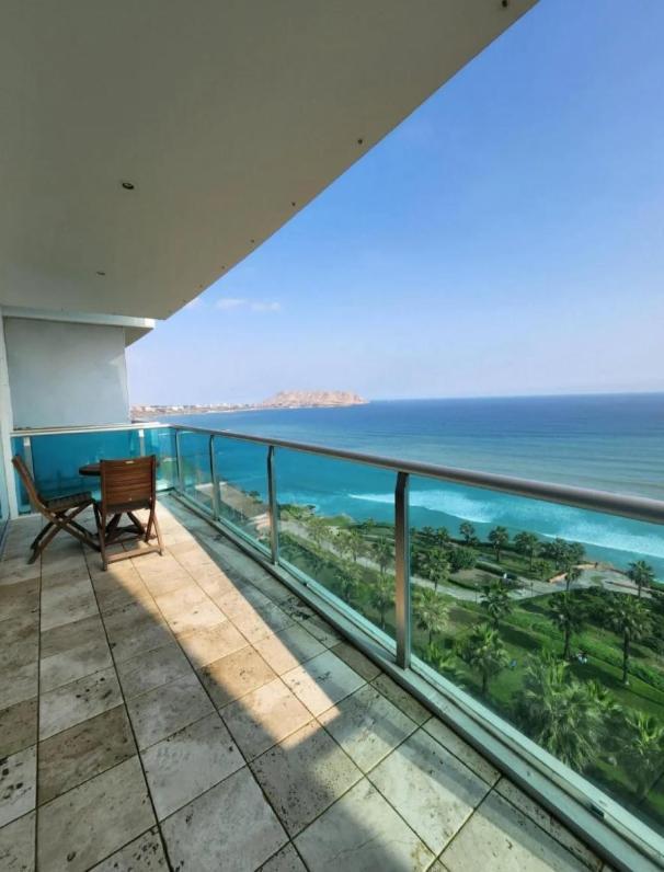 Exclusivo Y Moderno Depa En Miraflores Vista Al Mar Y A La Ciudad Amoblado Apartments Lima Bagian luar foto